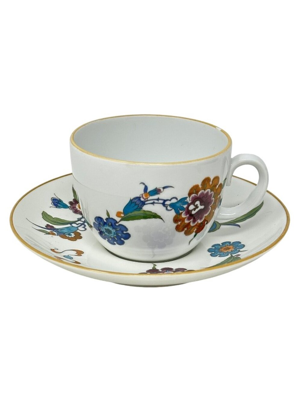 Royal Worcester Palmyra Bride of the Desert Cup Saucer Set Porcelain Floral